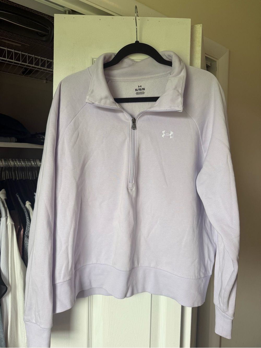 Under Armour Lavender Quarter-Zip Pullover